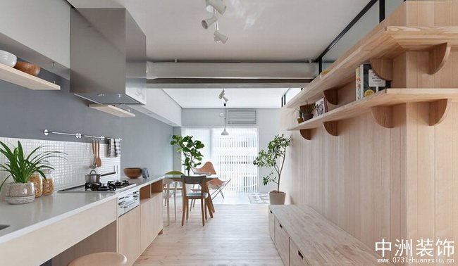老式公寓翻新装修韩式风格厨房设计实景图