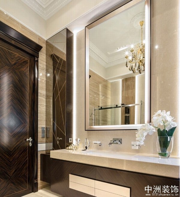 欧式古典风格设计洗手间装修效果图