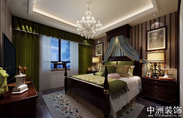 韩式风格装修设计卧室效果图