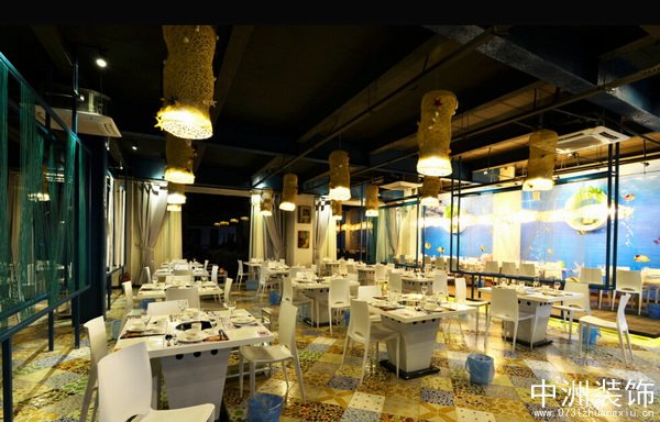 中式主题餐厅装修设计大厅