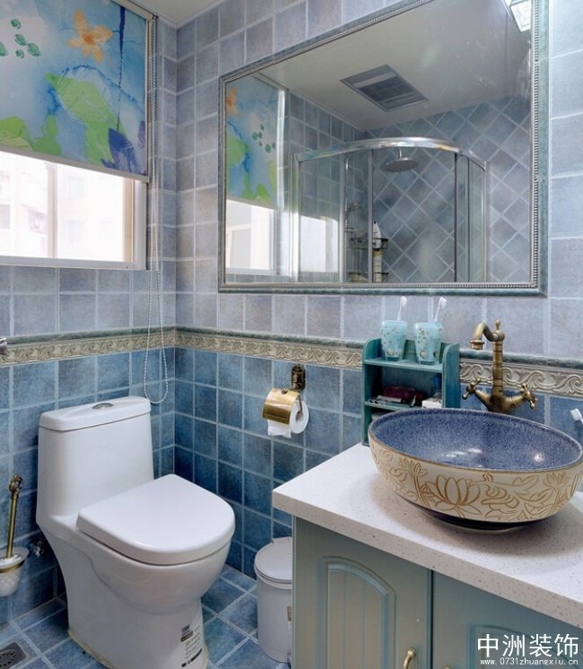 美式地中海风格浴室